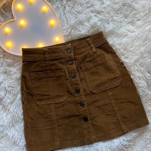Mini Corduroy Skirt